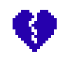 pixel broken heart icon